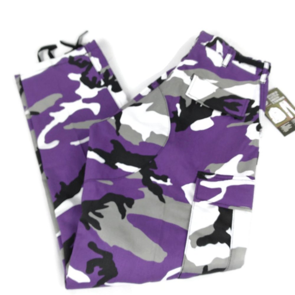 NWT Rothco Purple Camo Cargo Pants Small 27-31 - Picture 3 of 8